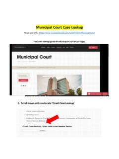 las vegas muni case lookup.